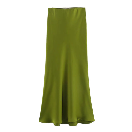 Women's Satin Skirt